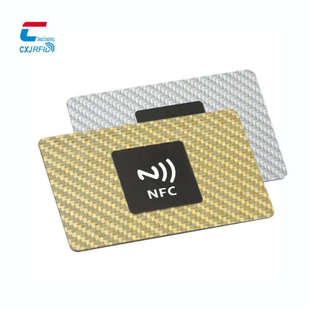 13.56MHZ 高频 NFC电子名片碳纤维智能卡 抗金属电子标签213 216