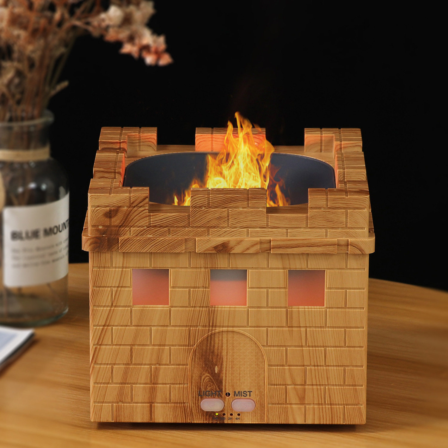 创意火焰加湿器屋子模型彩色氛围灯创意壁炉场景摆件室内香薰批发,个人护理/保健/按摩器材,汗蒸袋,淘宝优惠券,粉丝福利购,淘宝优惠卷