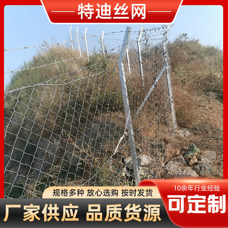 圈地养殖防护网 菱形勾花网片镀锌网片 勾花网喷塑球场围栏网