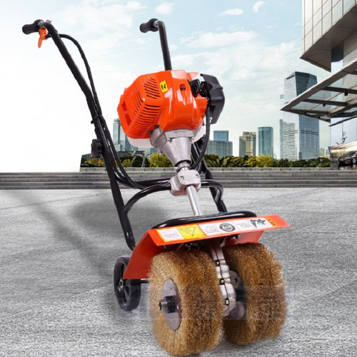 施工工地彩钢瓦除锈打磨机小型钢结构钢板屋顶除锈机手扶去锈机