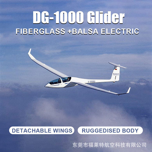 DG-1000滑翔机 电动遥控飞机 大马力高速飞行动力滑翔机2.6米翼展