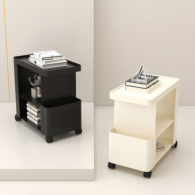 边几移动卧室铁艺床头柜简约现代家用床边柜小推车沙发边几