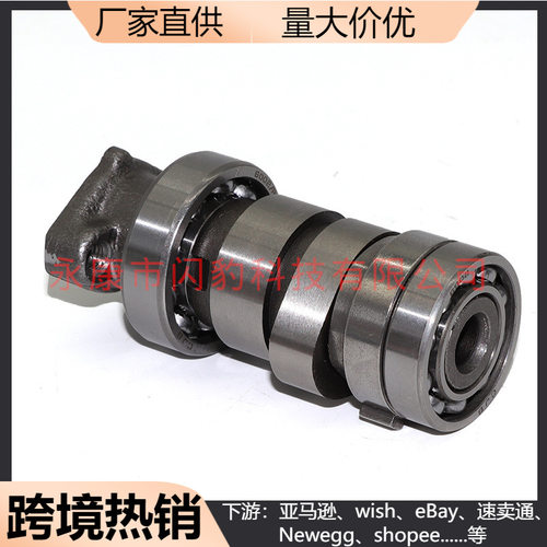 踏板摩托车发动机机头配件 王野125CC-A凸轮轴摩托车凸轮轴70MM