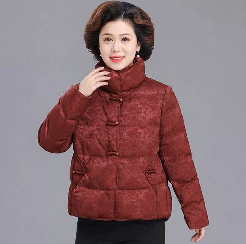 妈妈装流光棉衣棉服时尚潮牌女宽松冬装加绒外套闲流行百搭冬款