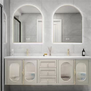 镜柜门方形智能镜超高清银镜前光发光化妆镜壁挂式LED浴室镜