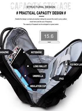 New Backpacks Men Business Laptop Backpack MuRltifunction Wa