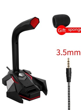 Popupine Gaming Desktop Led WiredF Microphone 5V USB 3.5mm S