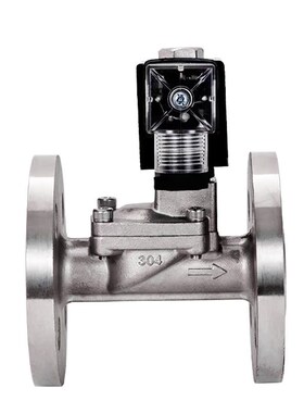 不锈钢高压slpi先导式法兰dn100电磁控制阀220V24V常闭水阀气阀4