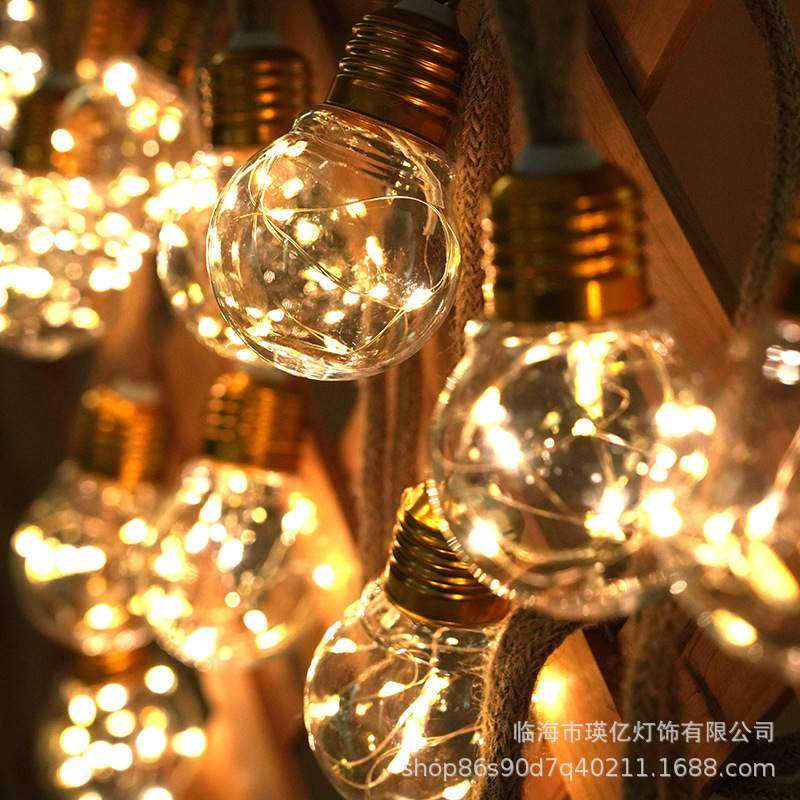 装饰灯亚马逊太阳能led麻绳灯串户外庭院天幕花园氛围灯串e27球泡,鲜花速递/花卉仿真/绿植园艺,割草机/草坪机,淘宝优惠券,粉丝福利购,淘宝优惠卷