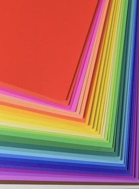 彩色卡纸4黑色白色4开硬卡纸厚手工幼儿园学生大张儿童画画卡纸