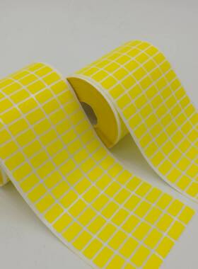 尺码贴易撕贴pvc贴纸黄色不干胶打印PG合成纸防水标签特种纸