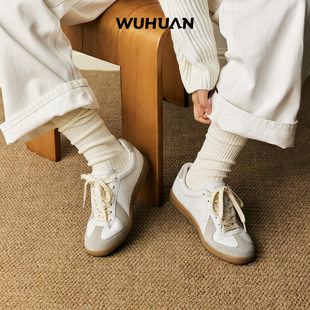 WUHUAN五环德训鞋支撑足弓德材兼备系列2026新款百搭休闲复古板鞋