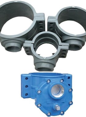 P VC-U接水器 兰色 给o水配件 DN100*2DN1102寸 DN150*水厂D20N