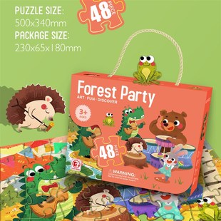 Fun Irregular Puzzles 极速24 Boys Kidsl Kindergarten 48Pcs