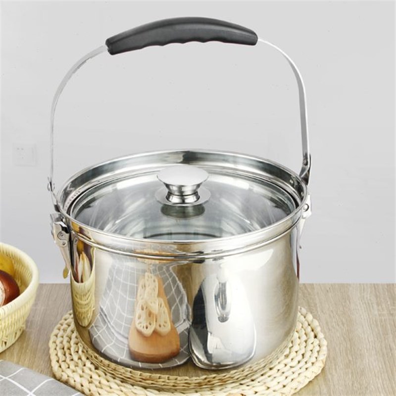 恒光免火再煮锅304不锈钢焖烧锅节能锅闷烧锅家用保温Y锅汤煲炖锅