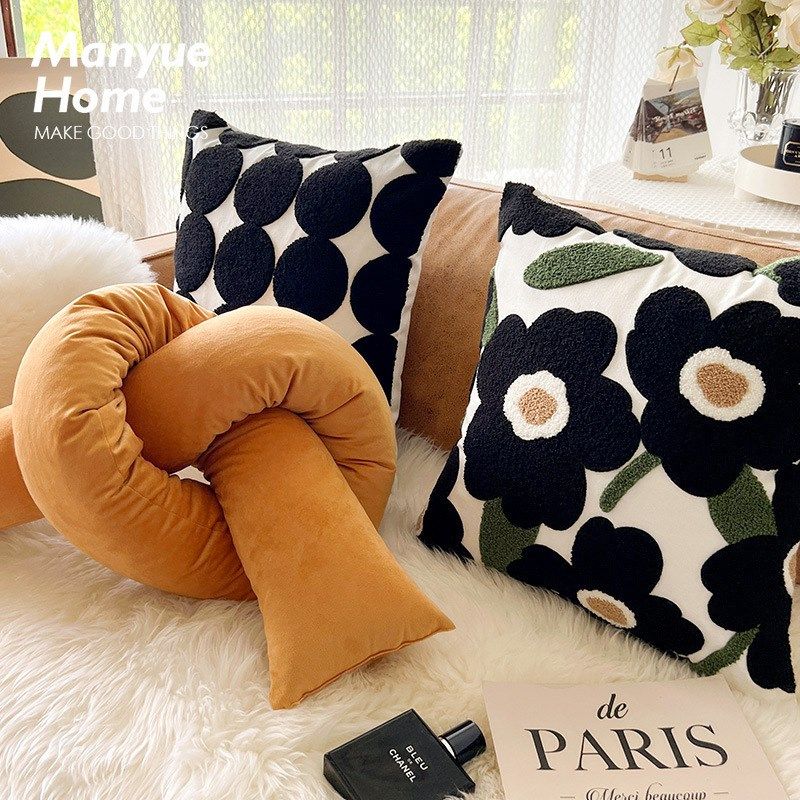 北欧ins网红同款抱枕抱枕套含芯客厅沙发靠P套床头绣花刺绣靠枕,居家布艺,抱枕被,淘宝优惠券,粉丝福利购,淘宝优惠卷