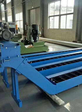 三井精机机床HiU80EX炼板排屑器螺旋式输送提升机磁性刮板式排屑