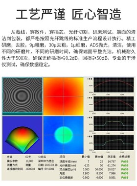 博扬 电信级铠装四芯光纤跳线LC-LCE 100米 单模4芯铠甲尾纤防鼠