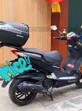 适用标致SF4 150T-G SF3尾架后货架夏德N尾箱后备箱靠背风护罩改