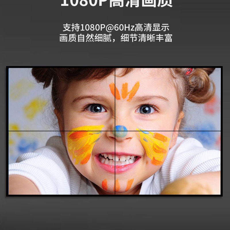 高清1进4出HDiMI电视墙控制器2x2画面拼接器拼接屏处理器拼接盒子