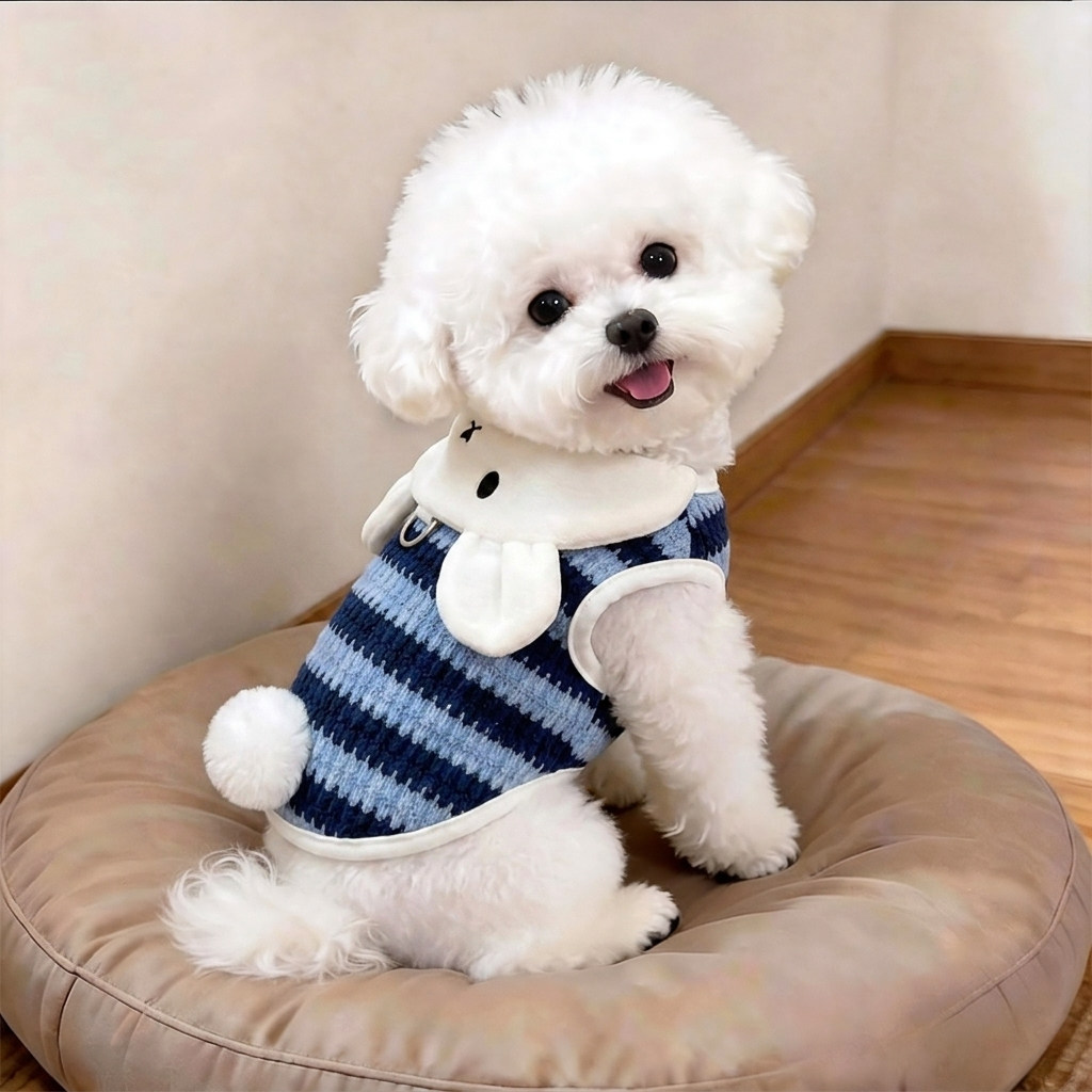 狗狗衣服秋冬可牵引加绒加厚背心比熊泰迪小型犬宠物猫咪保暖马甲