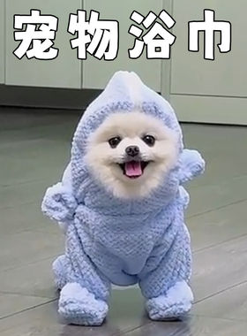 宠物狗狗浴巾夏季猫咪吸水浴袍