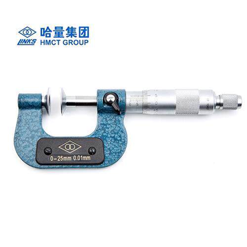 新品品公法线千分尺 0-25mm25-50mm 齿轮P千分尺蝶形测砧螺旋测微