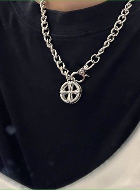 极速personality couple Cuban chaiFn clavicle chain nelace