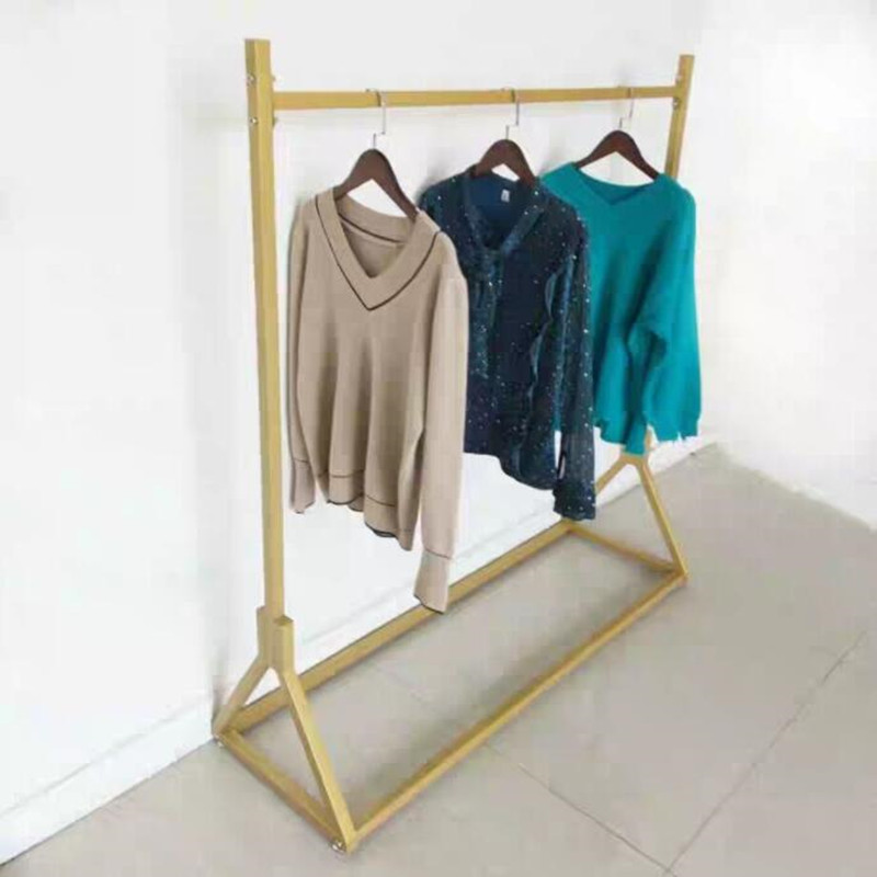 极速欧式铁艺服i装店展示架 落地架中岛挂衣架 龙门架展示店摆摊