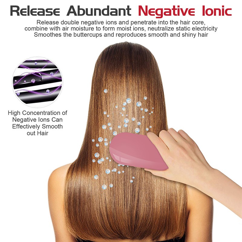 速发Hair Scalp Massage Comb Anti Frizz ionic Hair Brush Elec