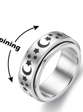 极速Anxiety Ring Figet Spinner Rings ForK Women & Men Stainl