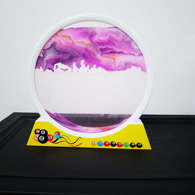 极速流沙画摆件创意艺术沙漏台球厅酒F柜吧台办公室桌面轻奢装饰