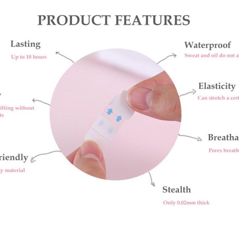 极速40/80 Pcs Invisible Thiwn Face Stickers Fast Face Lift U