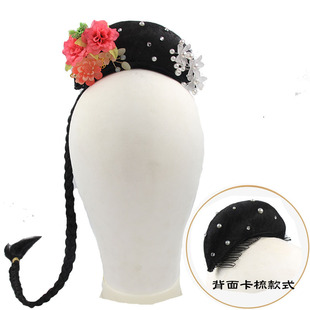 极速湘云飞古典舞蹈n艺考桃李杯独舞头饰扇子舞舞台表演假发民族