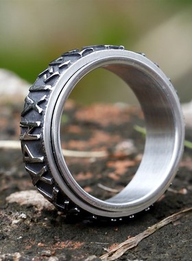 极速2022 Vintage Vikings Rune Ring For Men Women retro 316L