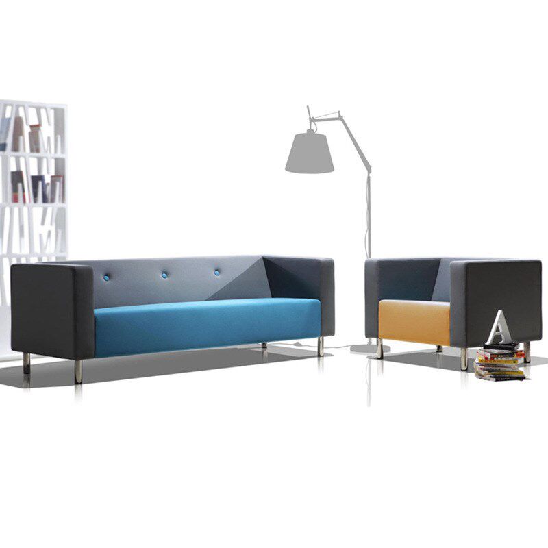 新品厂家直销新款西皮办公沙发公C司洽谈沙发组合单人位沙发休闲