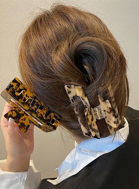 极速Bilandi h2021 New Hair Claw Large Geometric Hollow Squar