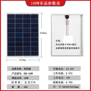 新品。全新厂家直销太阳能光伏板30W50W80W1F00W150W300W350W瓦12