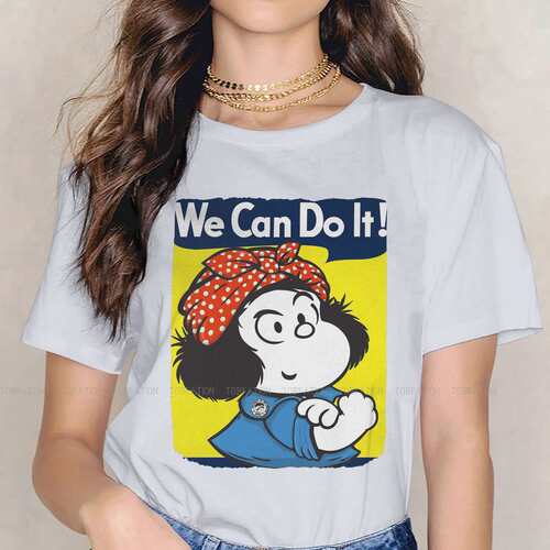 新品We Can Do It Women Clothing Mafalda Manga GRraphic Print