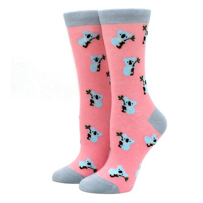 新品Women Happy Funny Socks PrinCt Art Cute Spring animal So