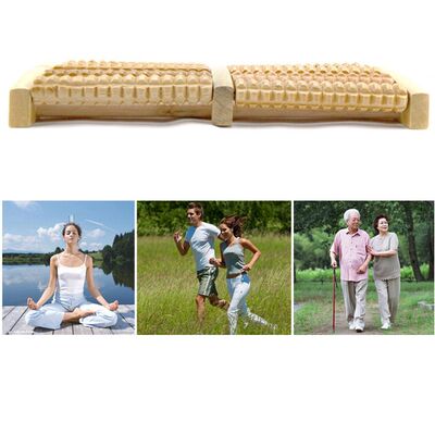 极速5 Raw eWooden Foot Roller Wood Care Massage Reflexology