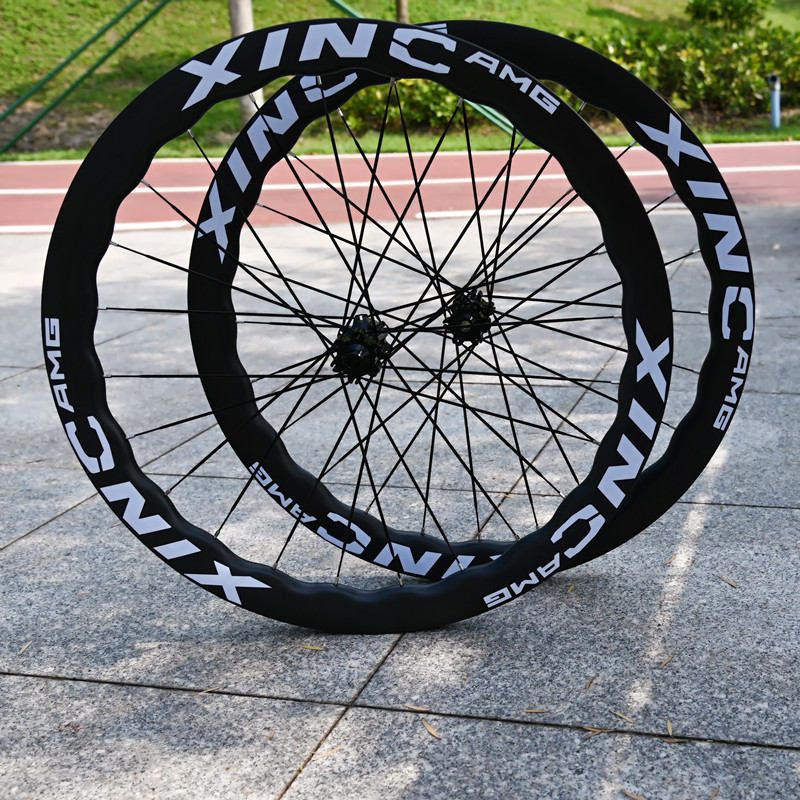 极速120响框高5m0MM开口胎公路碳纤维6爪2齿花鼓碳刀扁条轮组