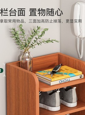 极速Shoe racki partition simple door multi-layer shoe cabine