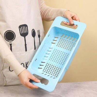 极速1PC Telescopic Siqnk Shelf Kitchen Sinks Organizer Soap