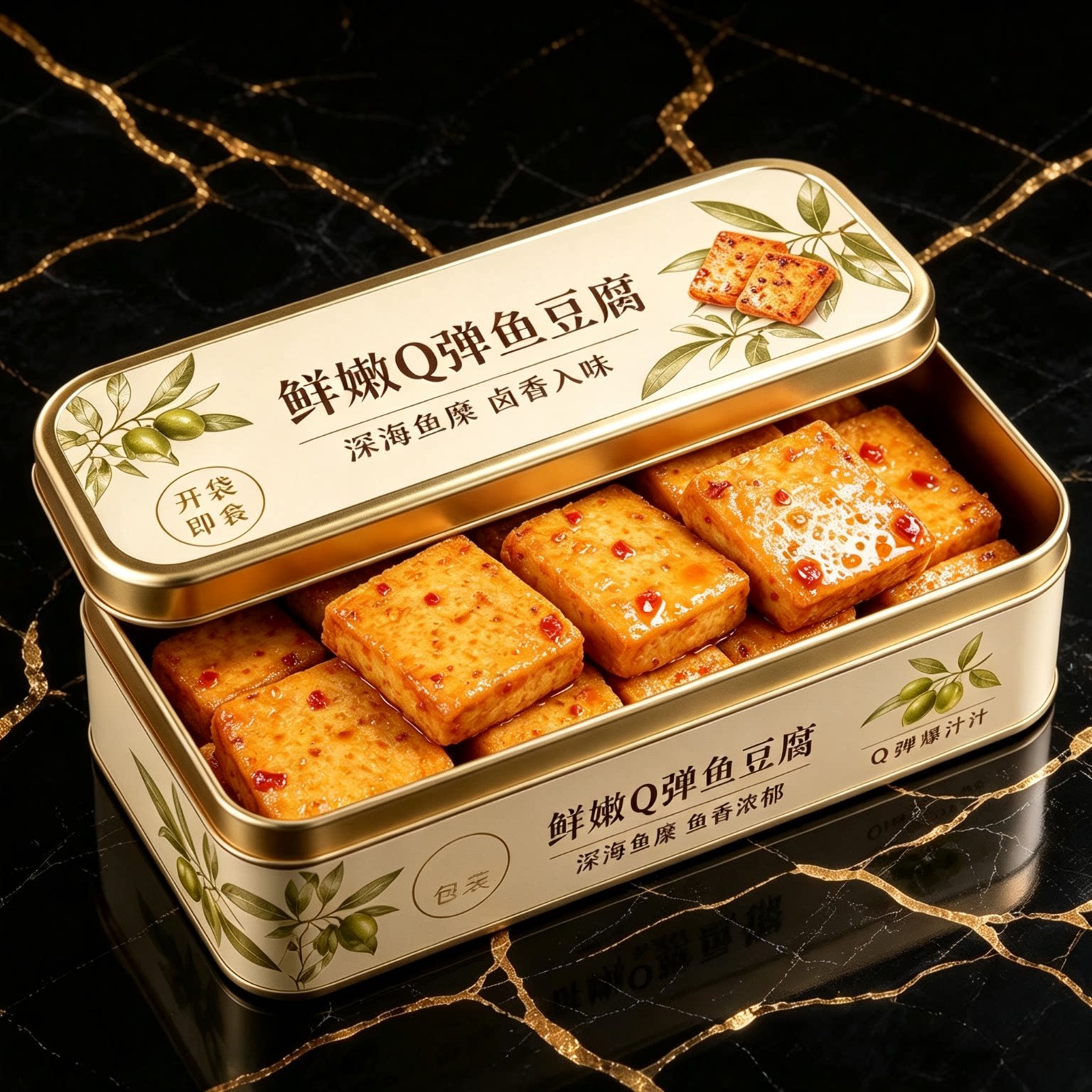 深海鱼豆腐零食鲜嫩Q弹爽滑豆腐干官方旗舰店香辣卤香休闲小吃