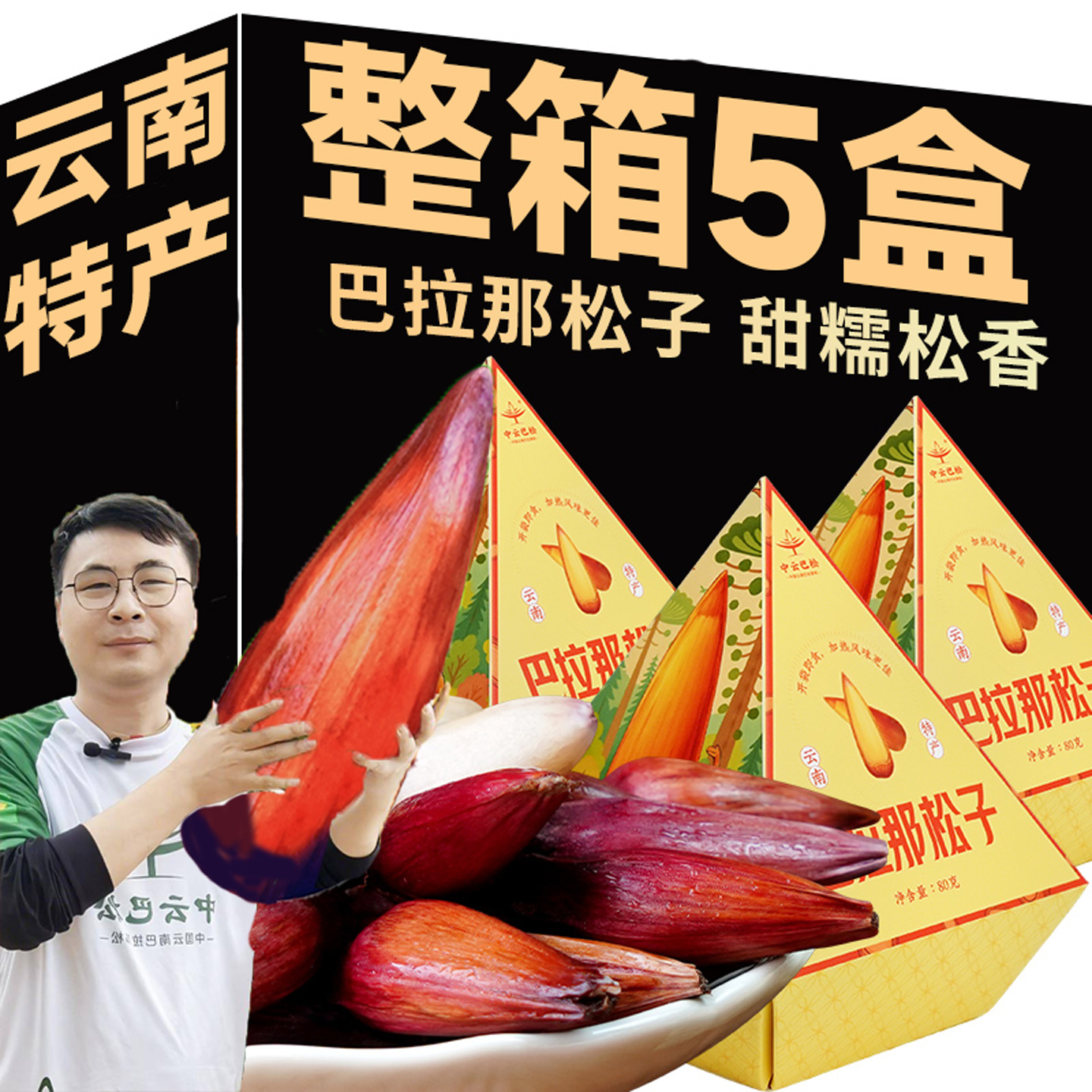 【孕妇级零食】云南巴拉那大松子