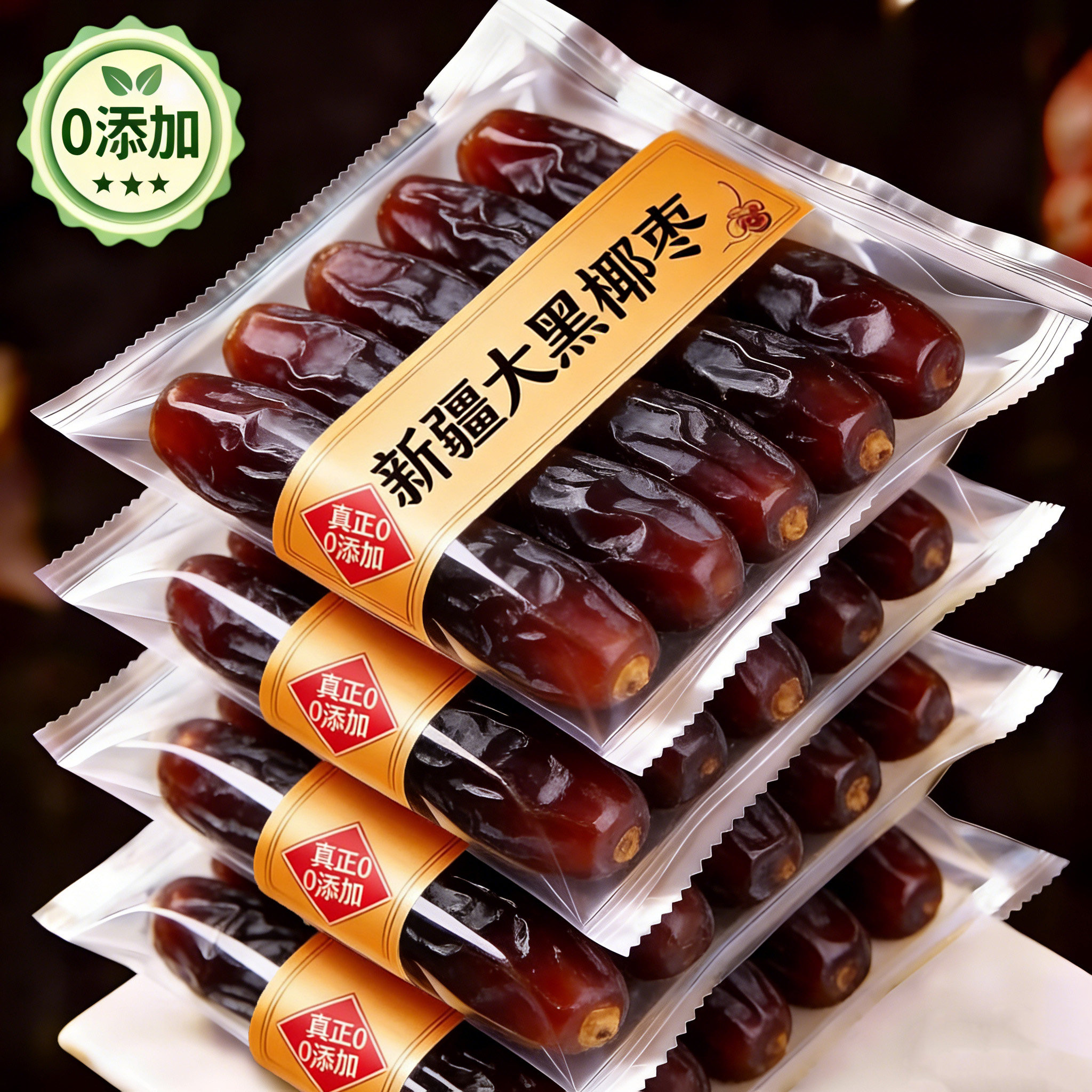 【特级大果】正宗黑椰枣迪拜阿联酋沙特无添加免洗即食官方旗舰店
