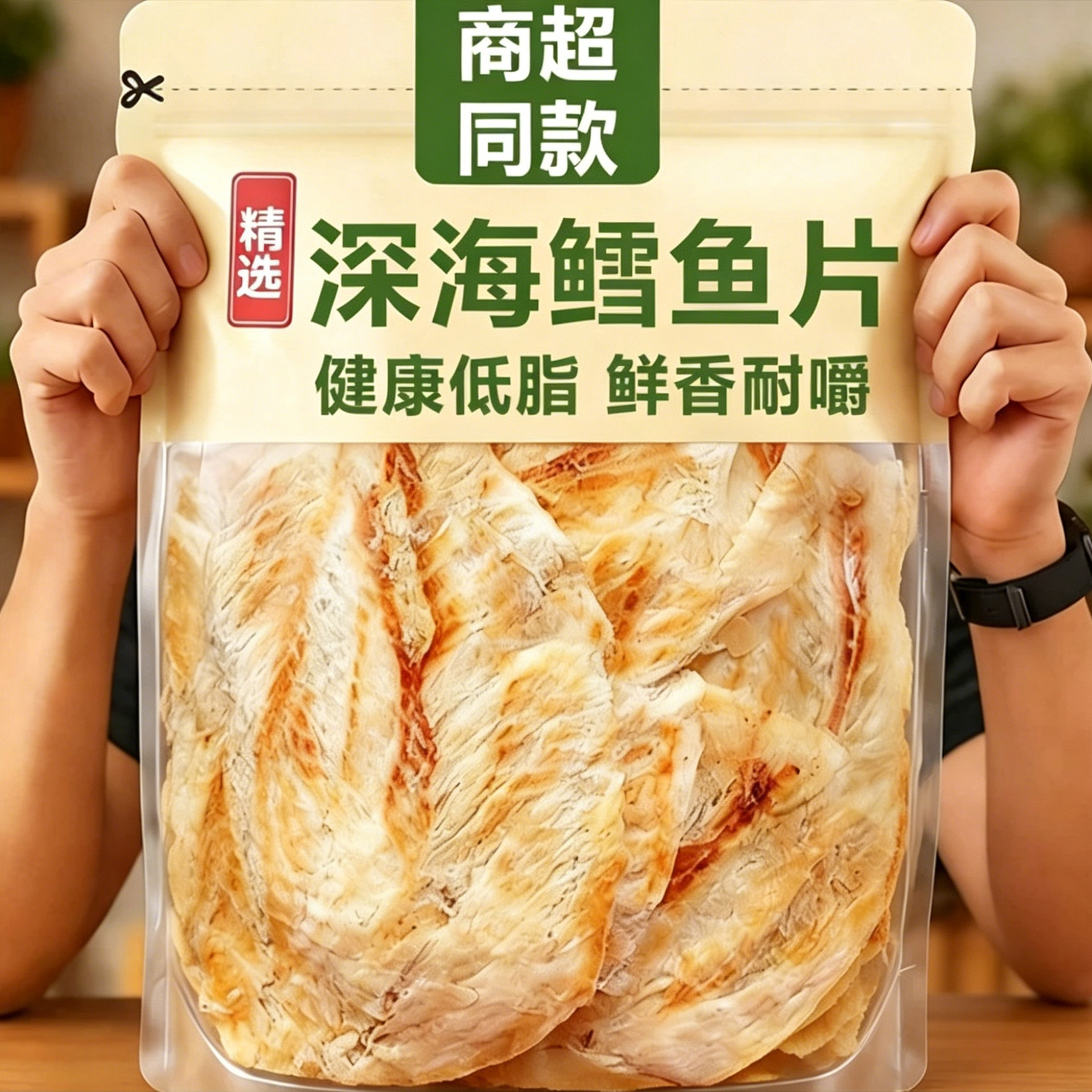 天猫严选深海烤鳕鱼片烤鱼片官方旗舰店无添加水产干货孕妇即食零图片