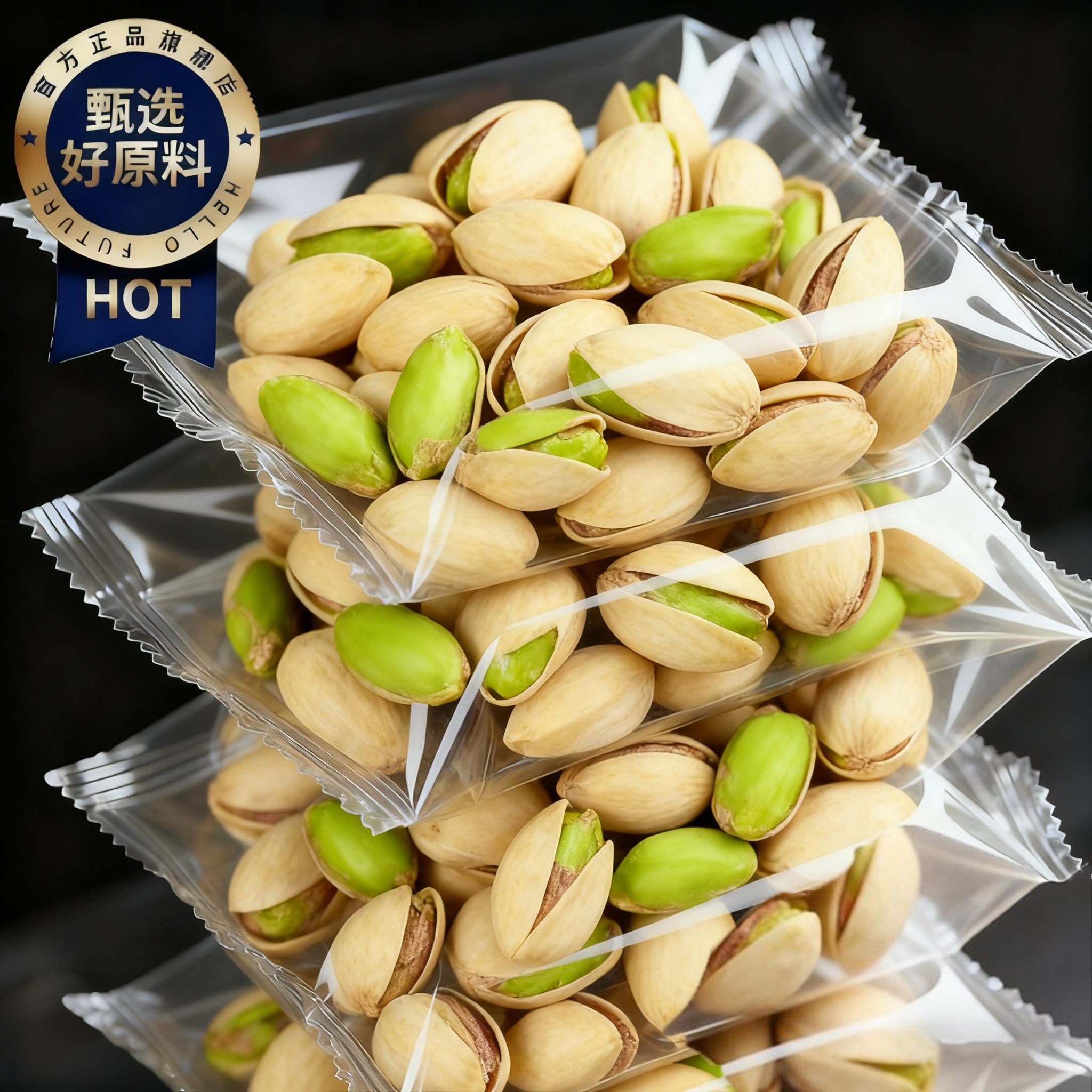 央妈推荐！开心果仁2025新货原味无添加孕妇坚果零食官方旗舰店