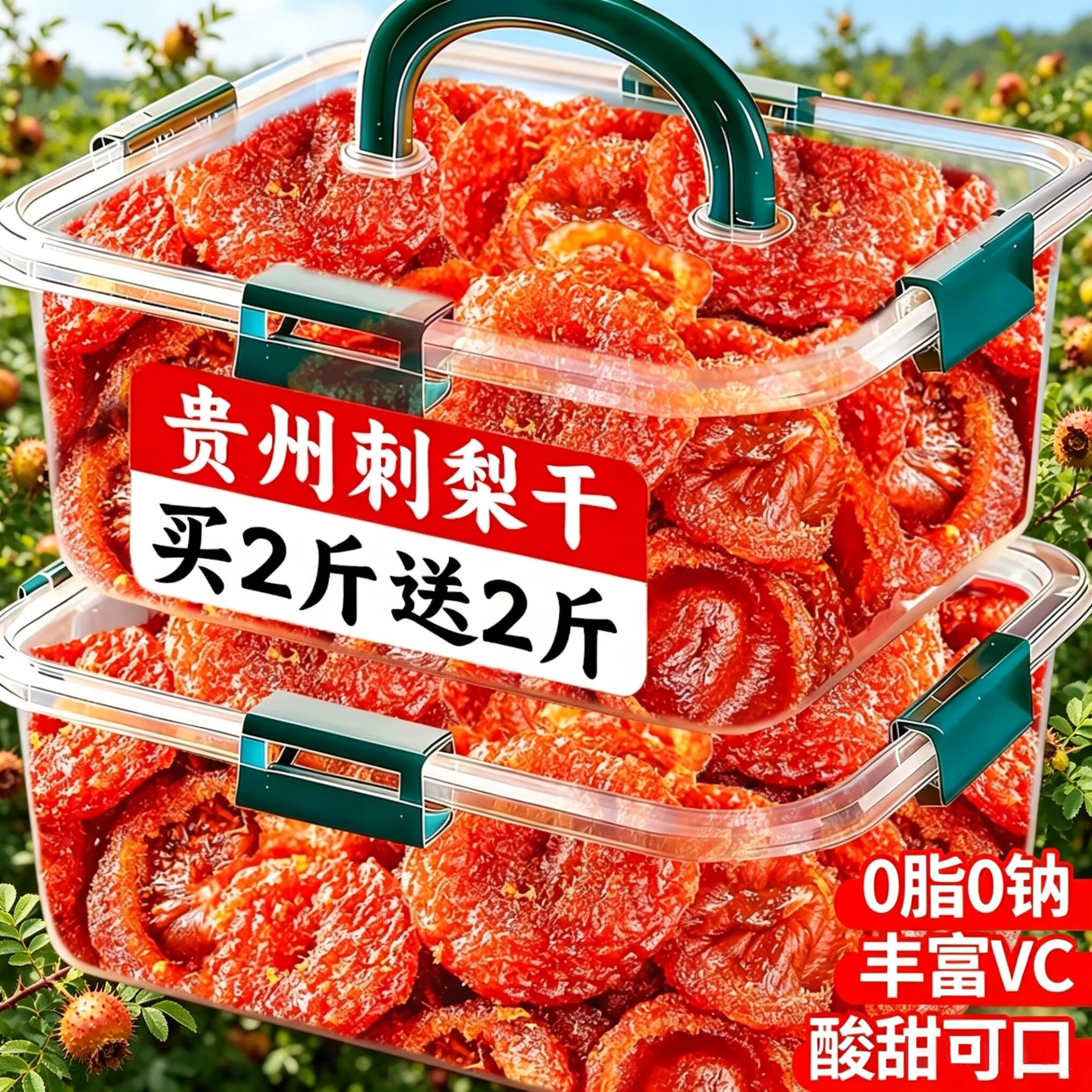 贵州特级刺梨干官方旗舰店正宗特产野生无硫无糖添加泡水果干蜜饯